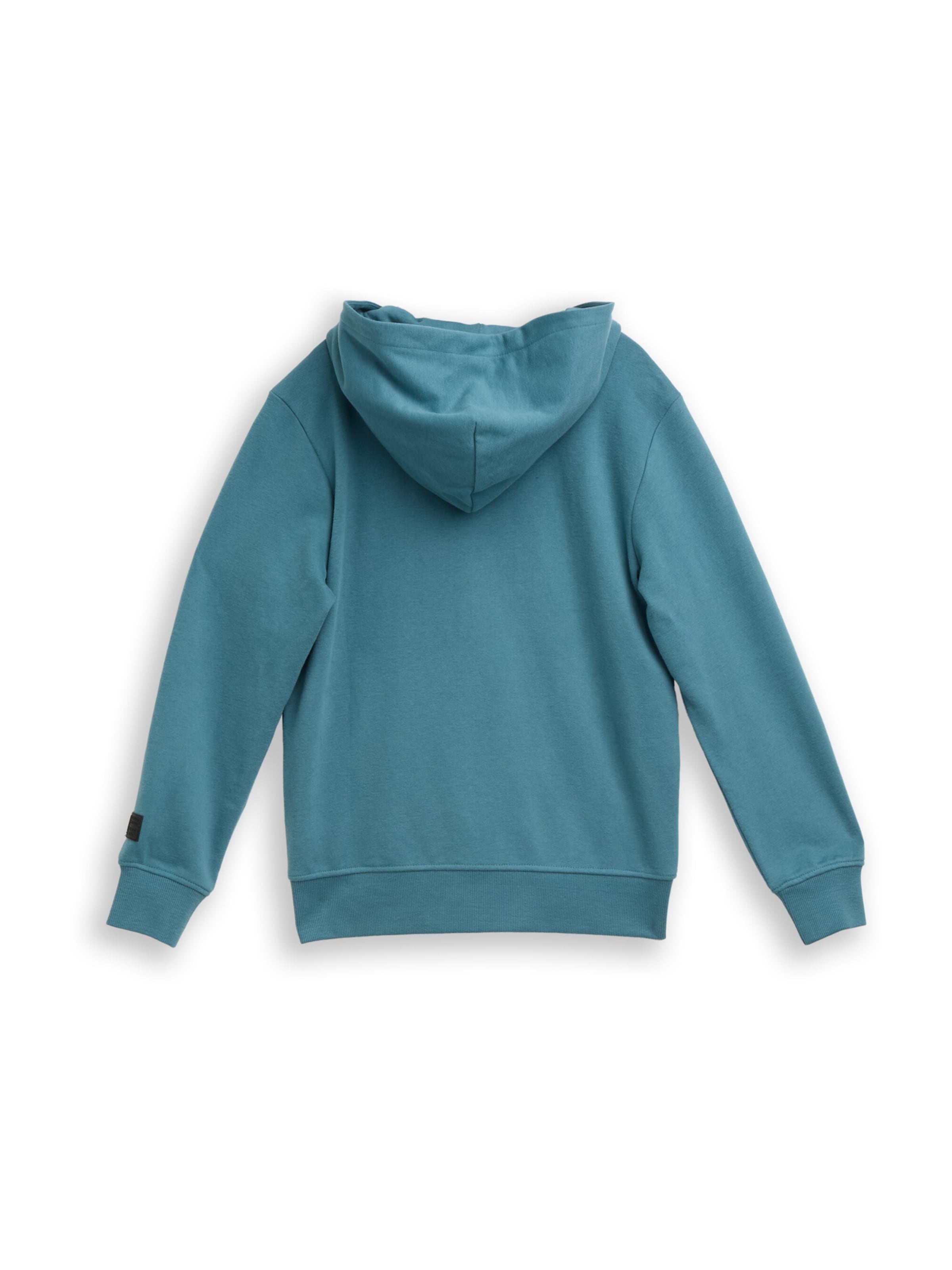 TOM TAILOR Zip-Up Hoodie in Green