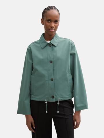 TOM TAILOR DENIM Tussenjas in Groen: voorkant