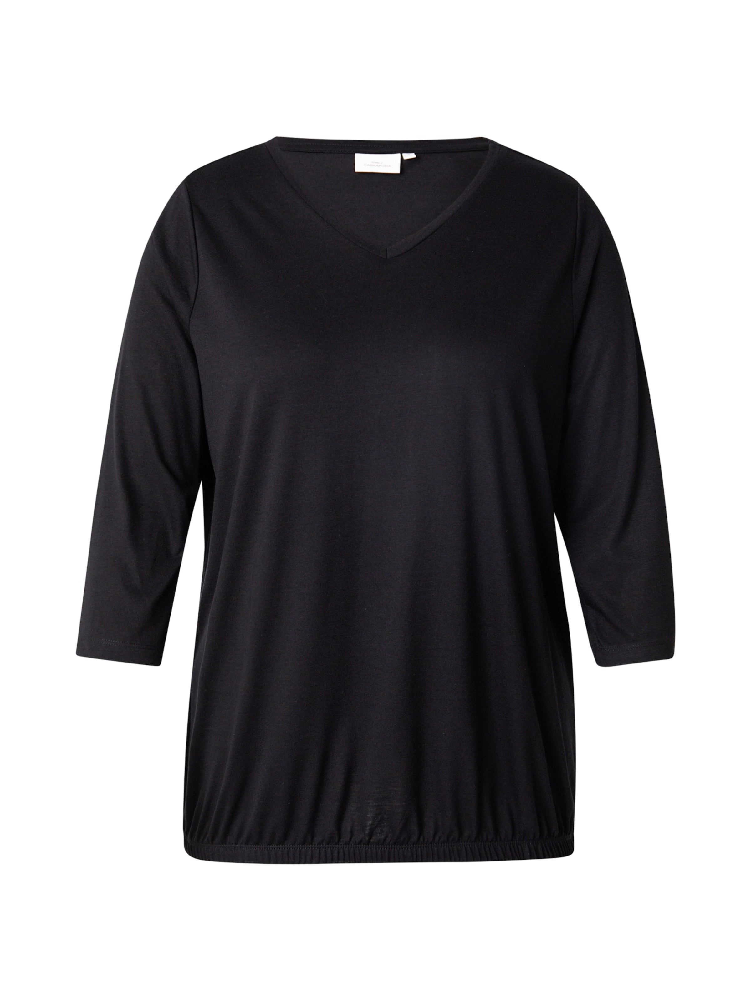 Tricou 'CARCARLINNE' de la ONLY Carmakoma pe negru: față