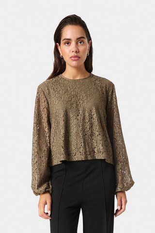 SOAKED IN LUXURY Bluse 'SLHenni' i brun: forside