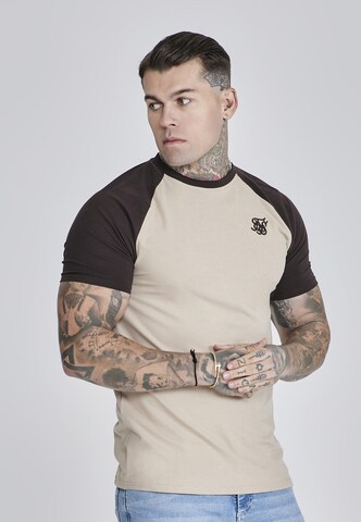 SikSilk T-Shirt in Beige
