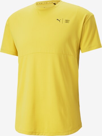 PUMA Performance Shirt in Yellow: front