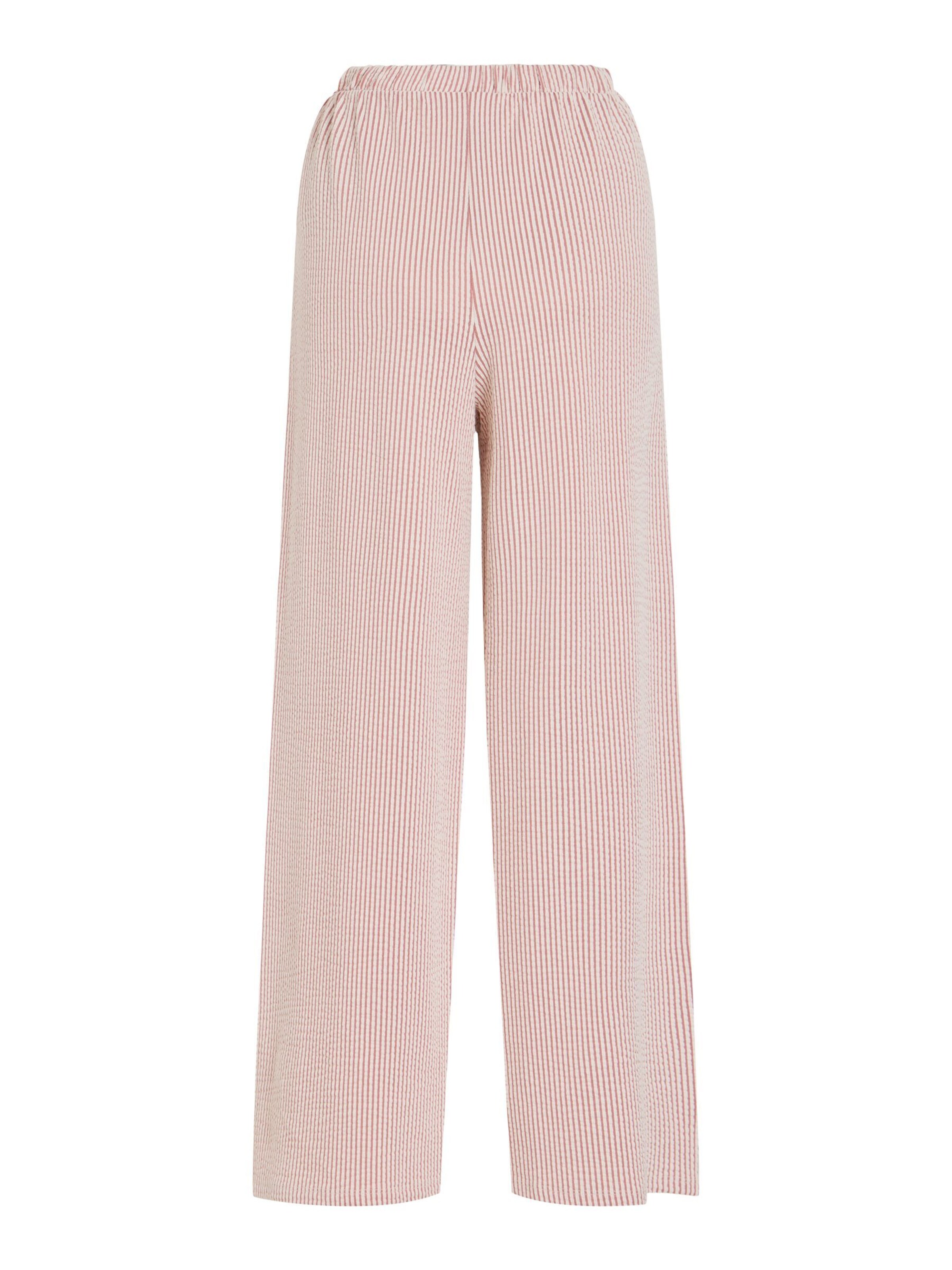 VILA - Pierna ancha Pantalón en rosa
