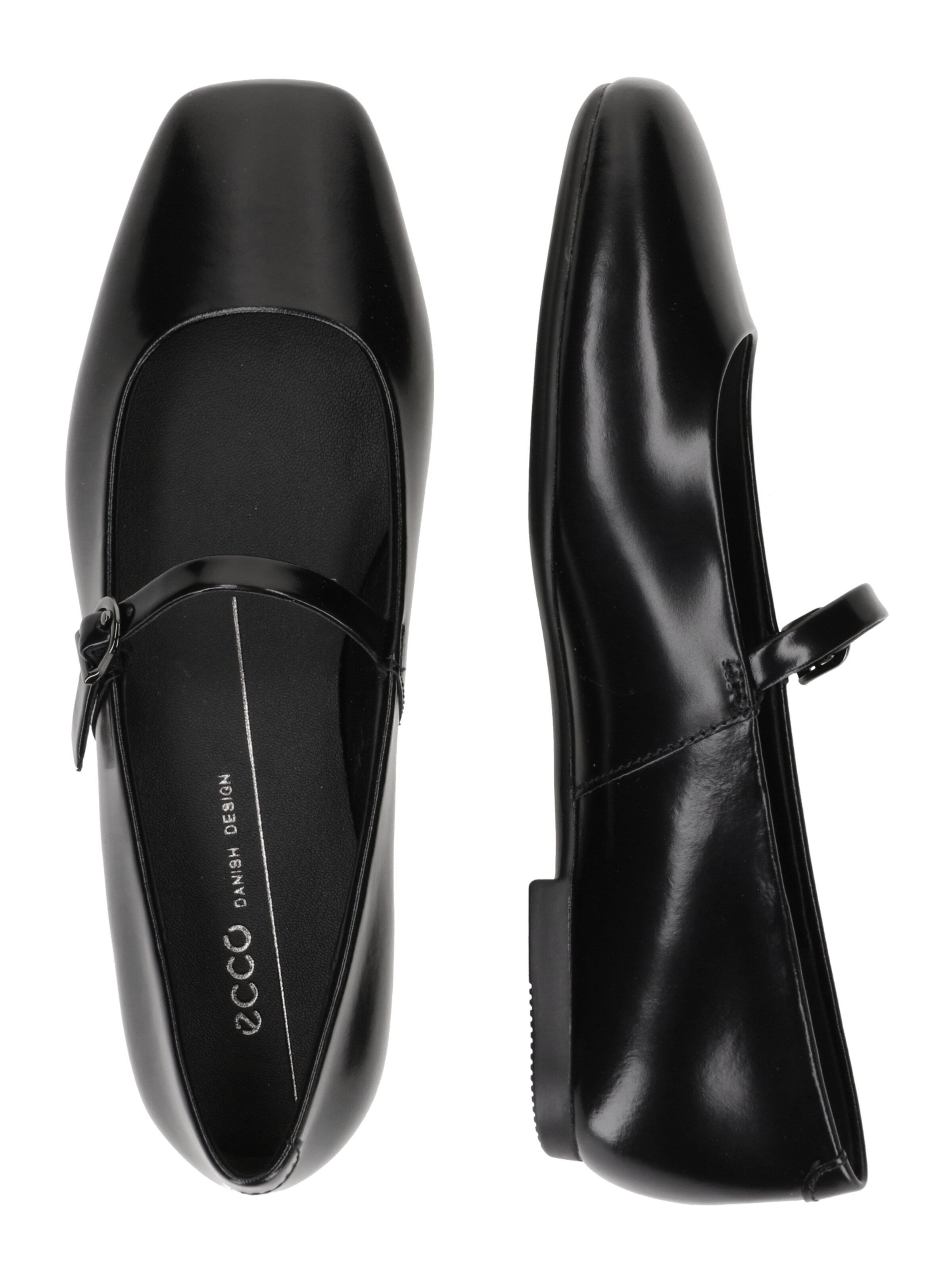 ECCO Балетки с ремешком 'MARGOT' в Черный