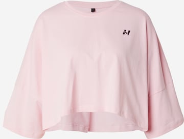 NEBBIATehnička sportska majica 'JUST FLOW' - roza boja: prednji dio