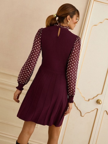 love & roses Gebreide jurk in Rood