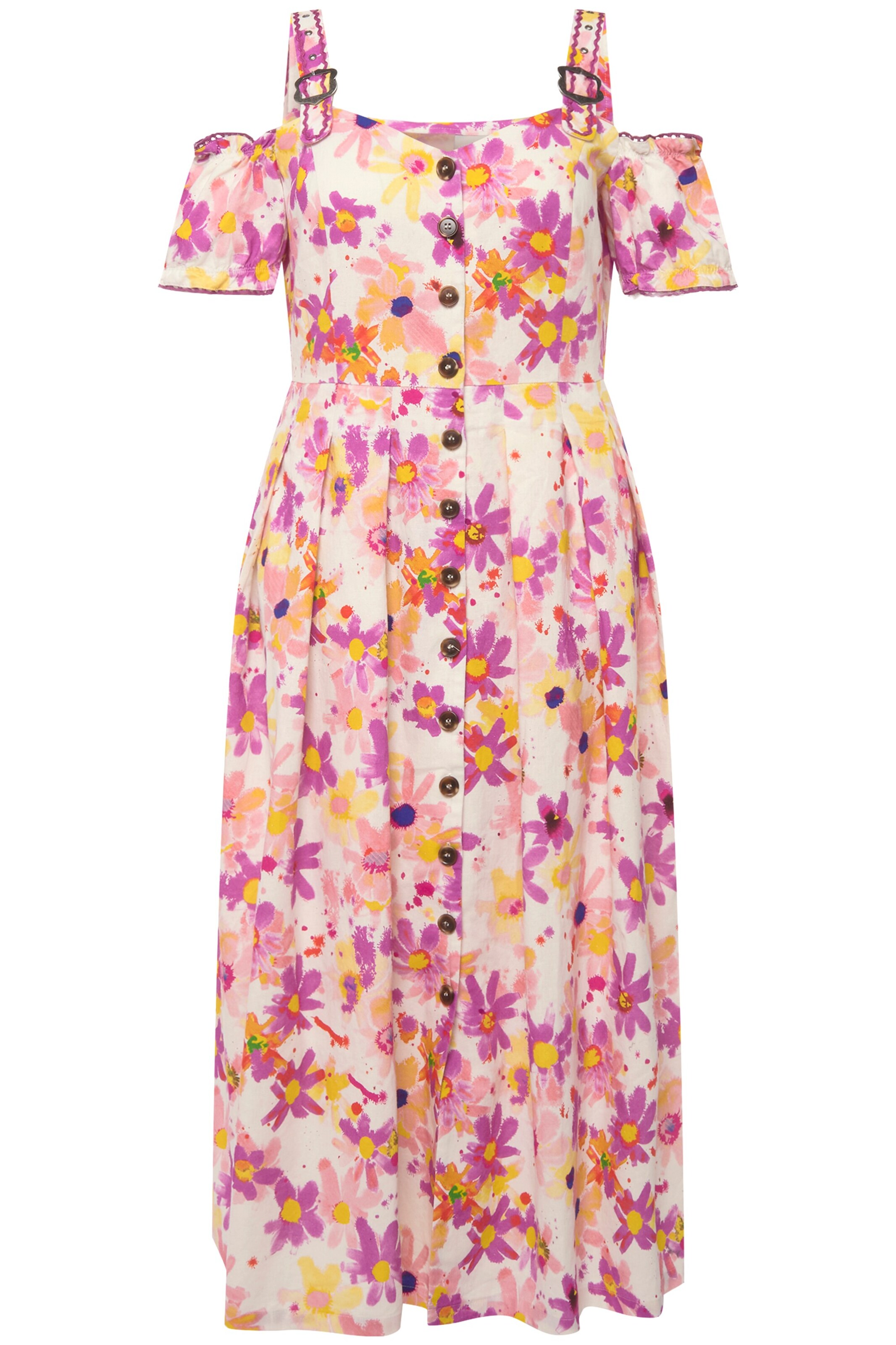 Ulla Popken Kleid in Mischfarben: Vorderseite