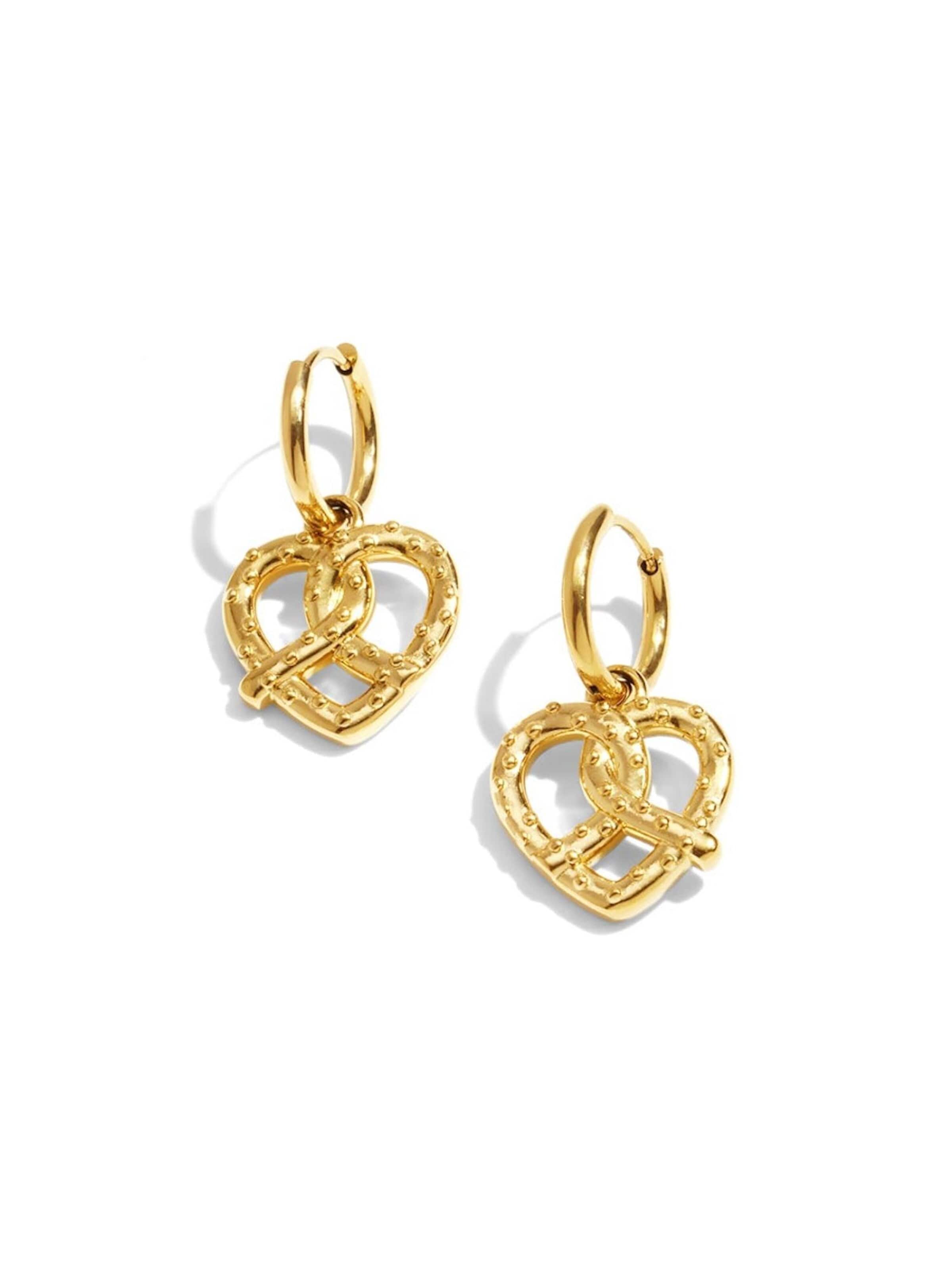 Cala Rose Ohrringe 'PRETZEL LOVE'‌‌‌ in Gold: Vorderseite