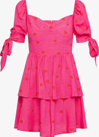 Laurella Mekko värissä vaaleanpunainen: etupuoli