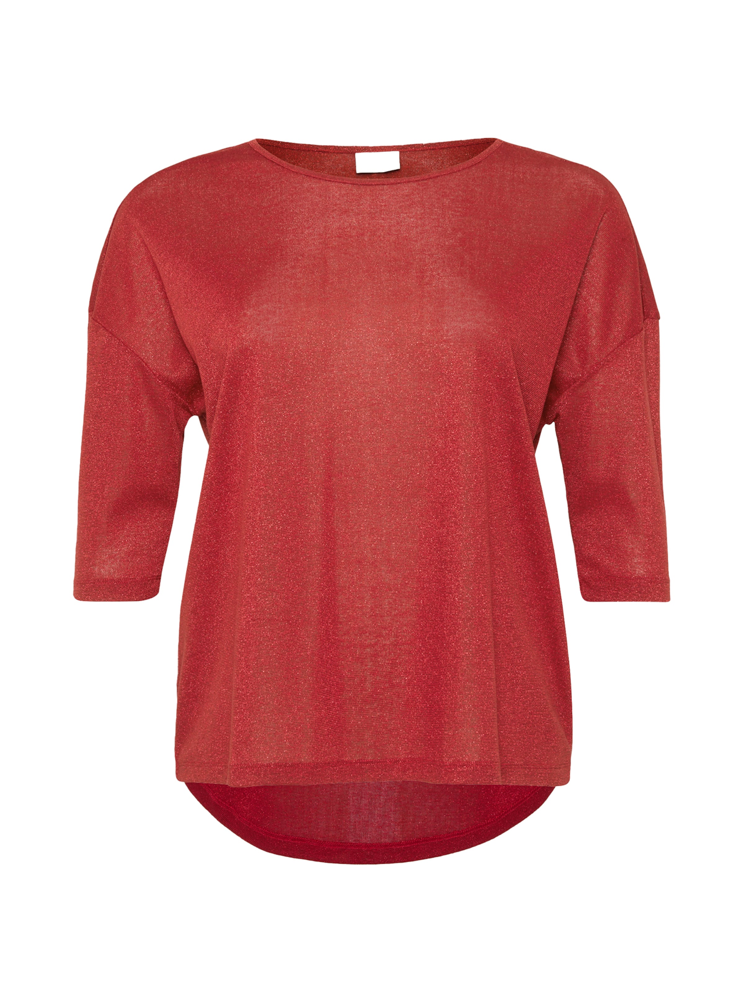 ONLY Carmakoma Футболка 'CARSILVERY GLAMOUR' в Красный: спереди