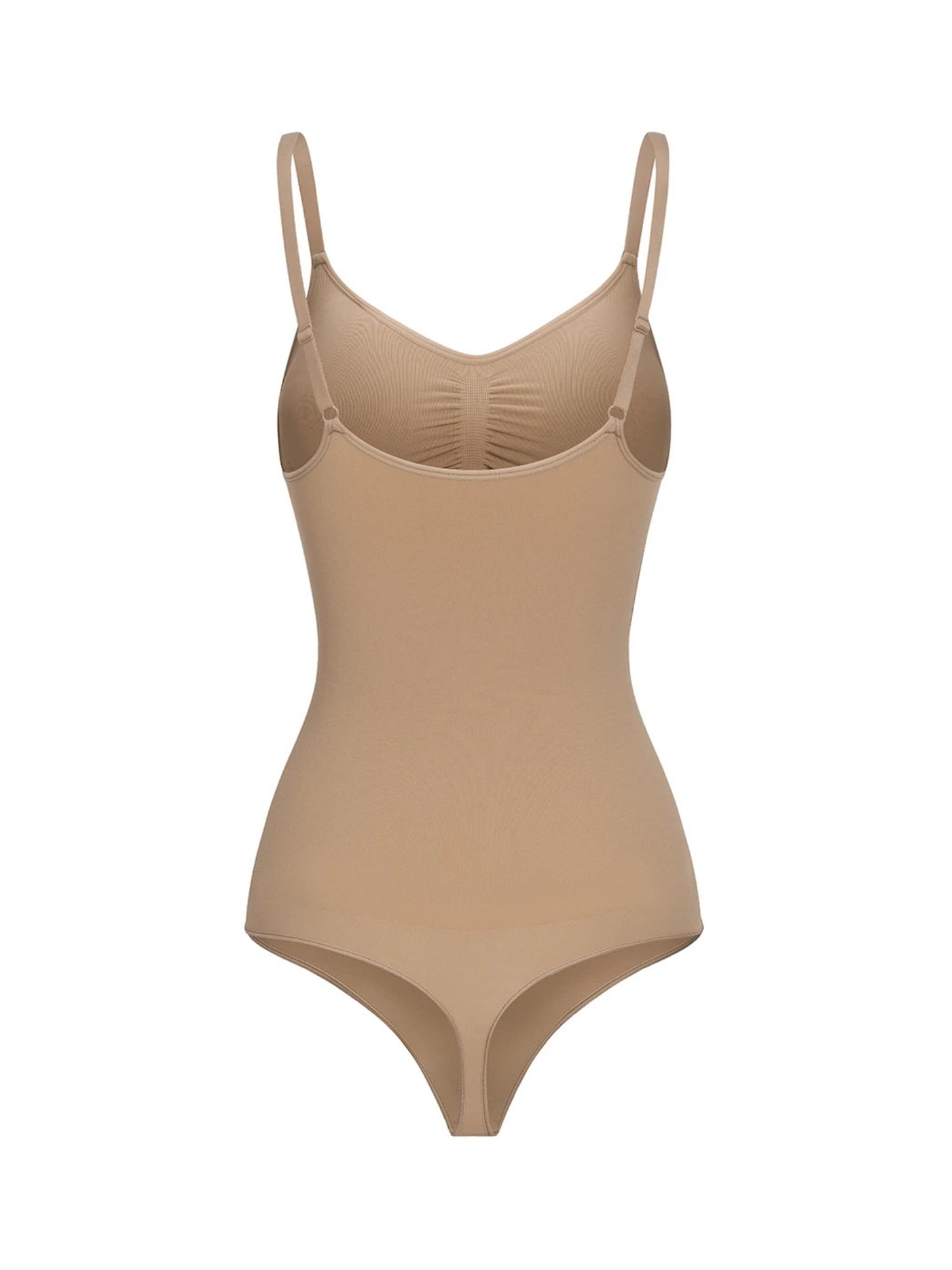 Body modellante 'Bodysuit Sculpting Shapewear with Built-In Wireless Bra and String' di cfab (formerly creamy fabrics) in beige