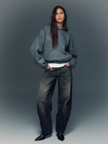 Bluză de molton de la Bershka pe gri