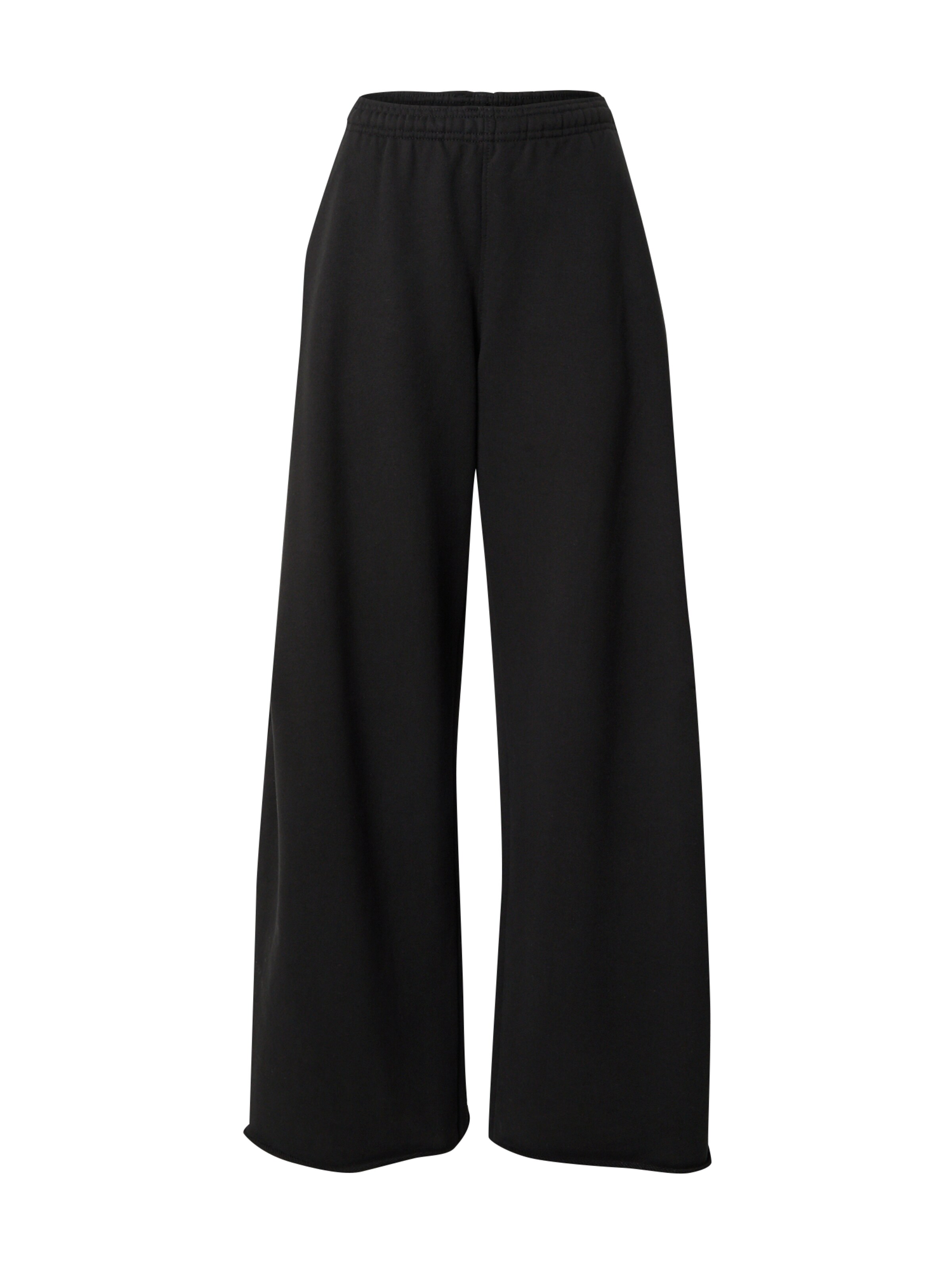 WEEKDAY Wide leg Broek 'Tiana' in Zwart: voorkant