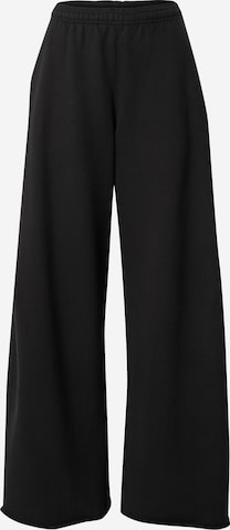 WEEKDAY Wide leg Broek 'Tiana' in Zwart: voorkant