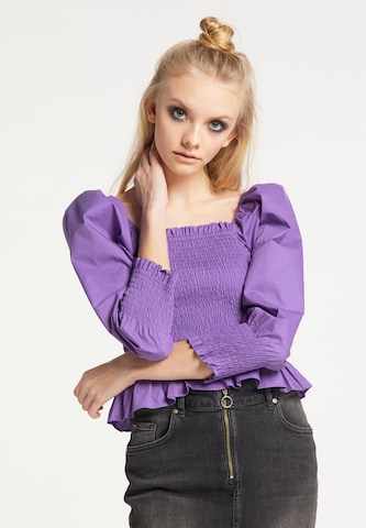 myMo ROCKS Blouse in Purple: front