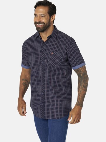 Jan Vanderstorm Comfort Fit Hemd 'Henoch' in Blau: Vorderseite