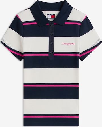 Tommy Jeans Poloshirt in Weiß: Vorderseite
