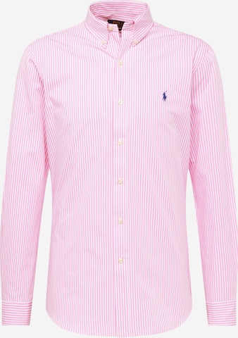 Polo Ralph Lauren Slim fit Button Up Shirt in Pink: front