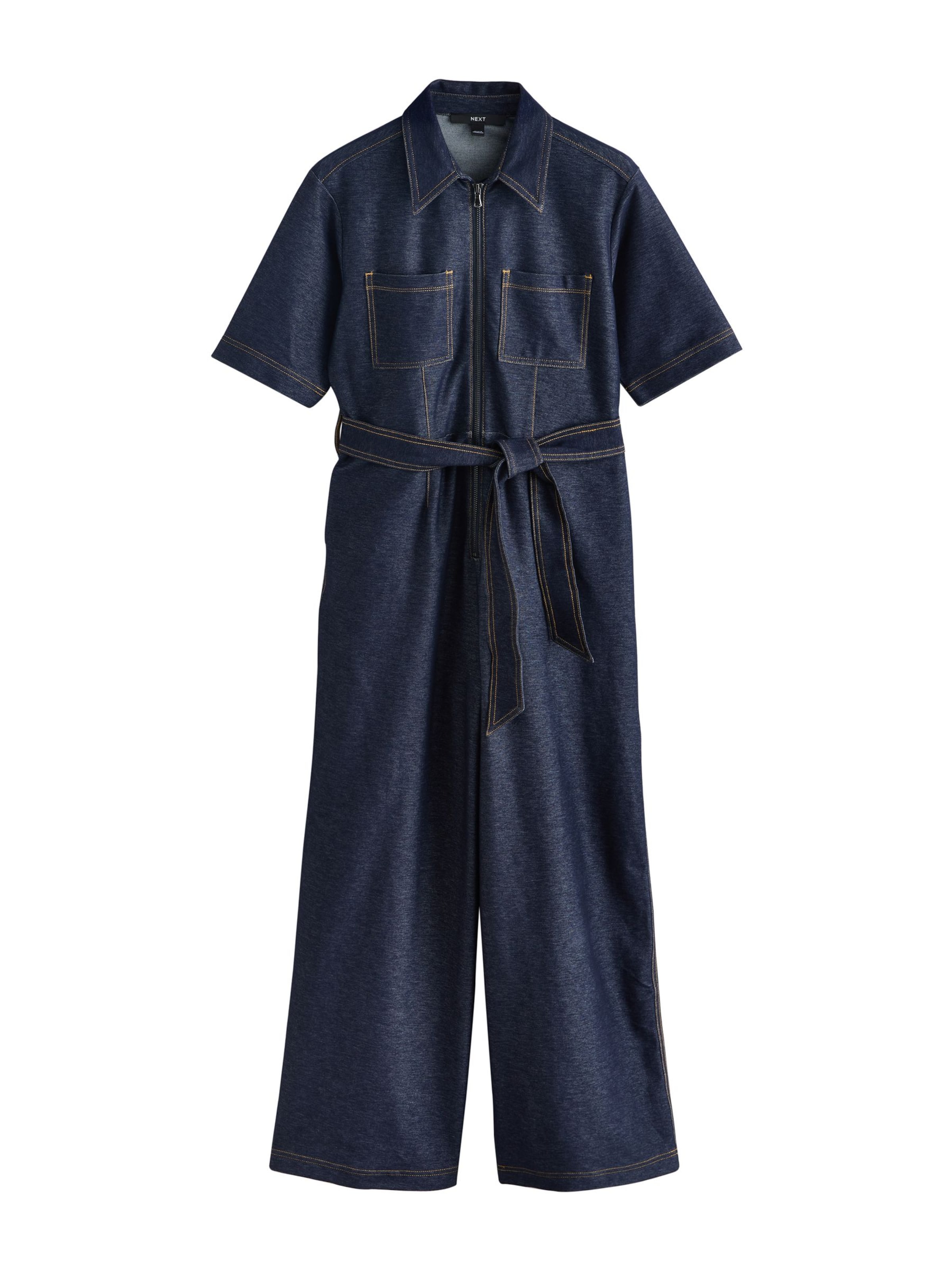 Next Jumpsuit in Blauw: voorkant