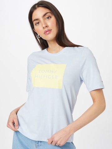 T-shirt TOMMY HILFIGER en bleu : devant