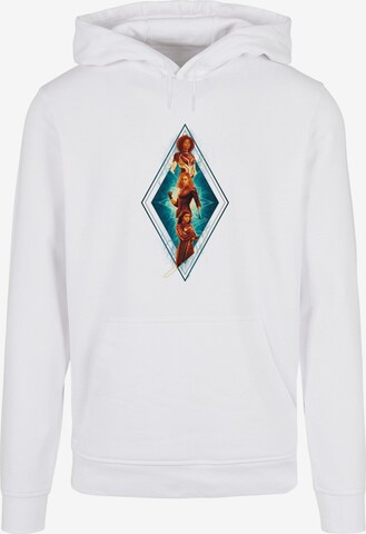 ABSOLUTE CULT Sweatshirt 'The Marvels - Diamond Trio' in Wit: voorkant