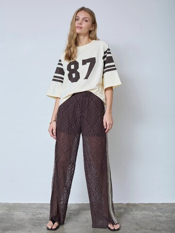 regular Pantaloni ' LetiCC ' di co'couture in marrone: frontale