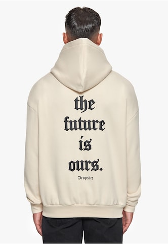 Bluză de molton 'Future Is Ours' de la Dropsize pe bej