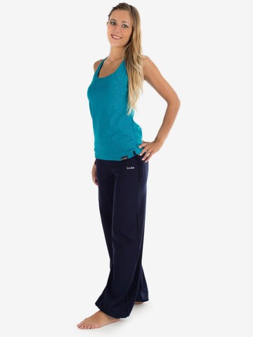 Effilé Pantalon de sport 'WH1' Winshape en bleu