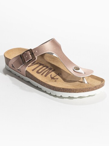 Bayton - Sandalias de dedo 'MERCURE' en beige