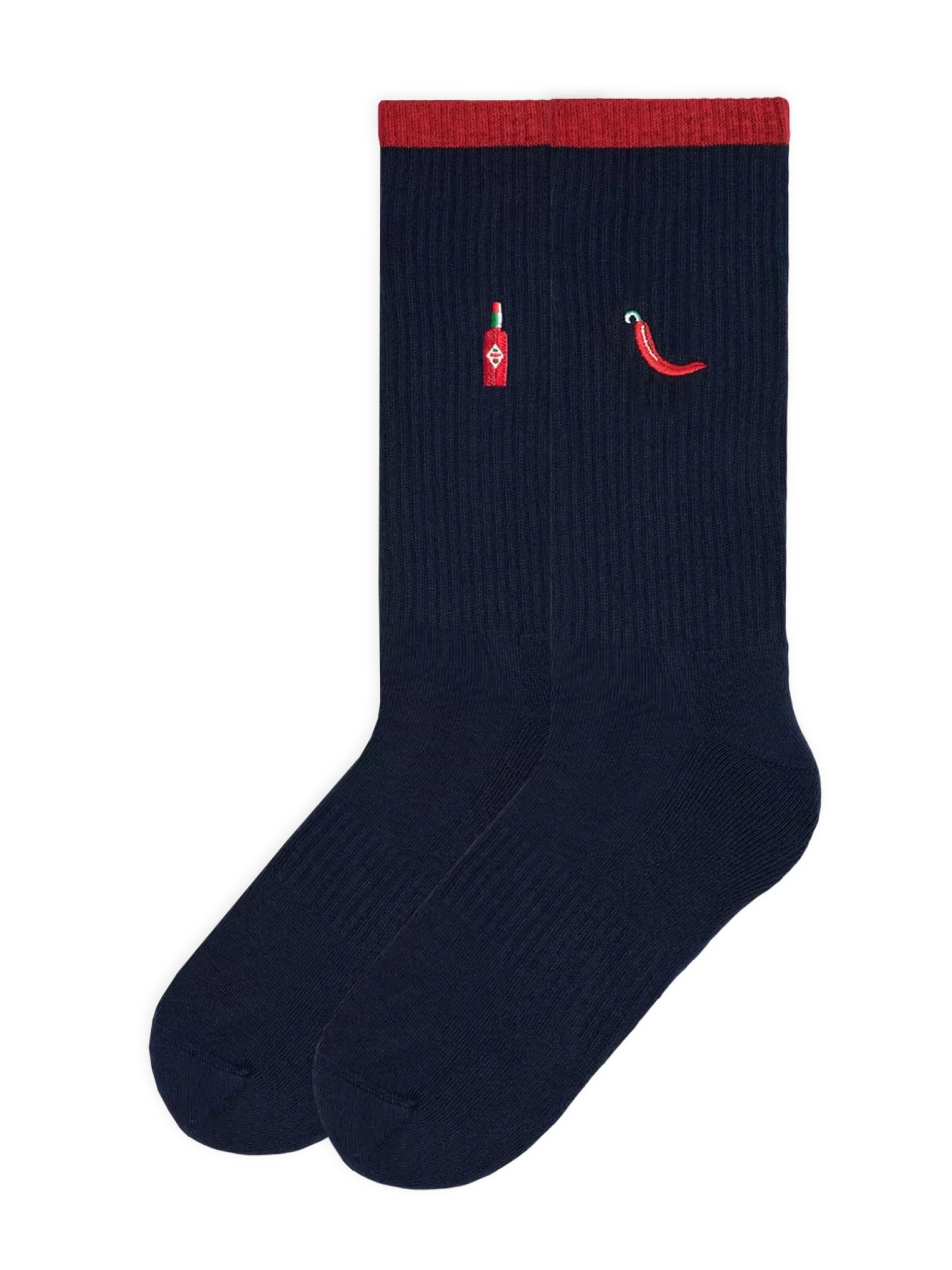 Von Jungfeld Socks 'Mix & Match Socken mit Stickmotiven' in Blue: front