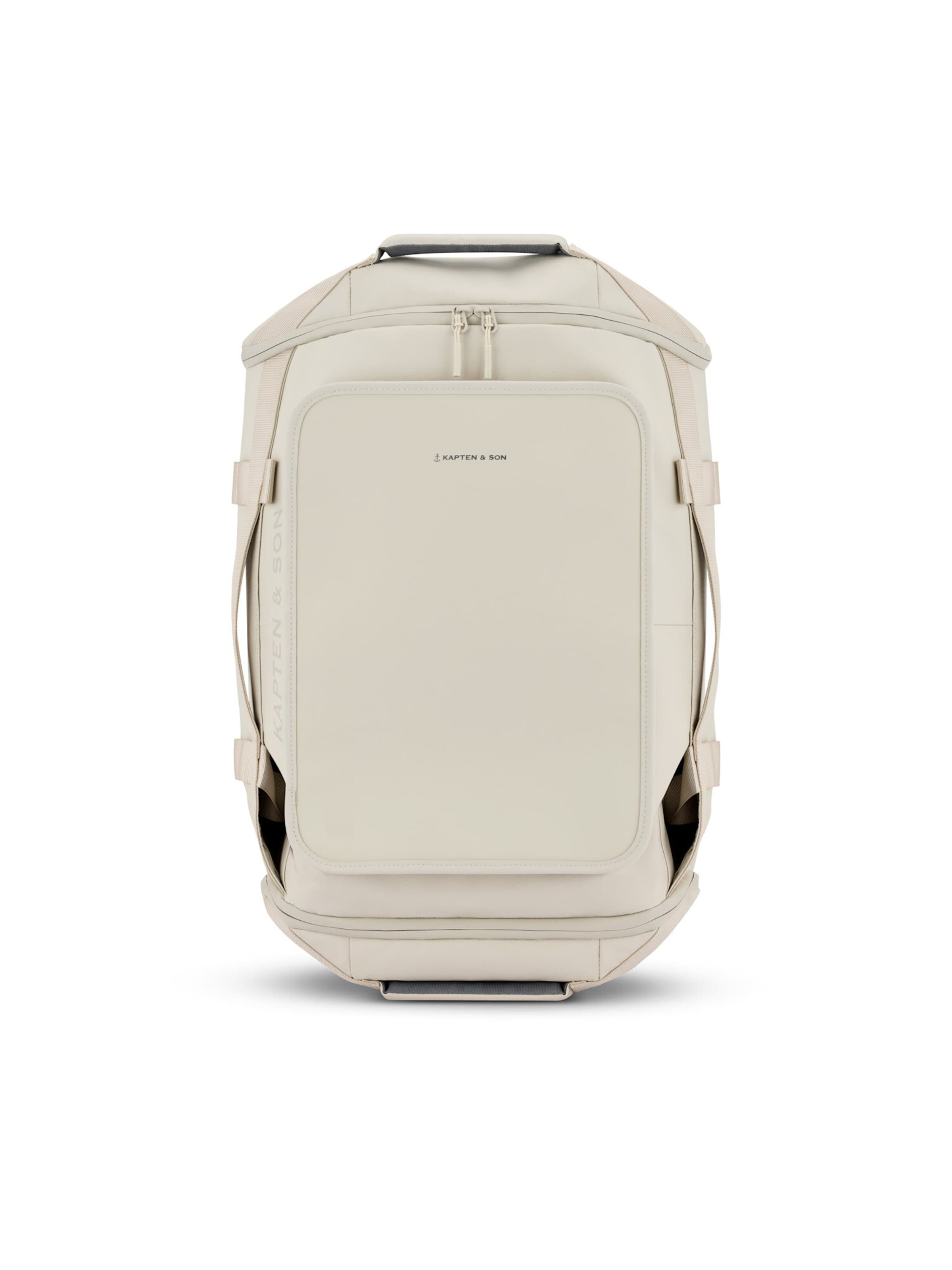 Kapten & Son Matkakassi 'Lisbon Duffle Backpack Small' värissä beige