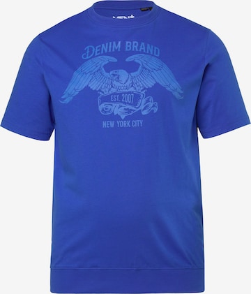 Men Plus Shirt in Blue: front