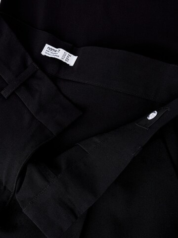 NAME IT - Pierna ancha Pantalón en negro
