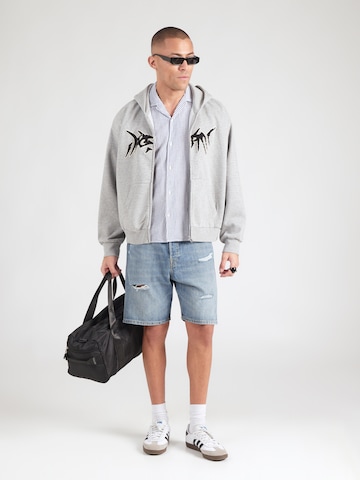 JJ Rebel Средняя посадка Рубашка 'JREBMOSS SUNNY' в Синий