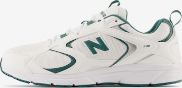 Sneaker bassa '408' di new balance in bianco: frontale