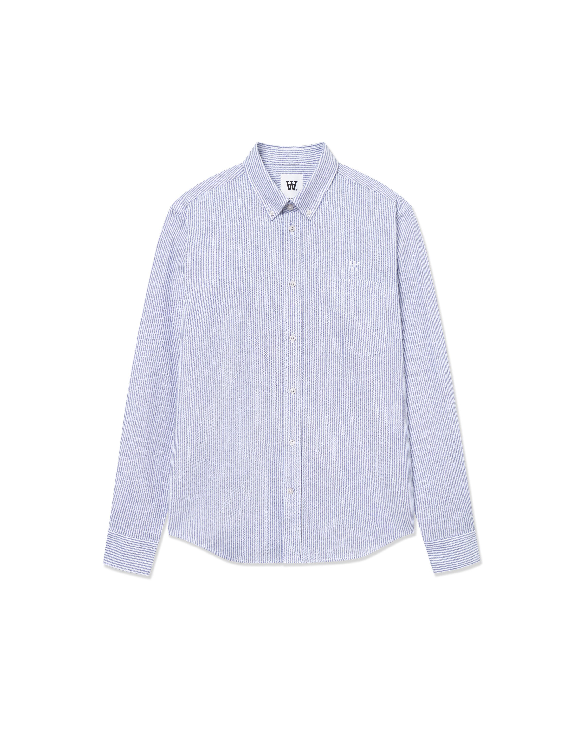 Coupe regular Chemise 'Adam' WOOD WOOD en bleu : devant