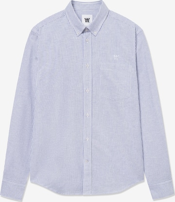 WOOD WOOD Button Up Shirt 'Adam' in Blue: front