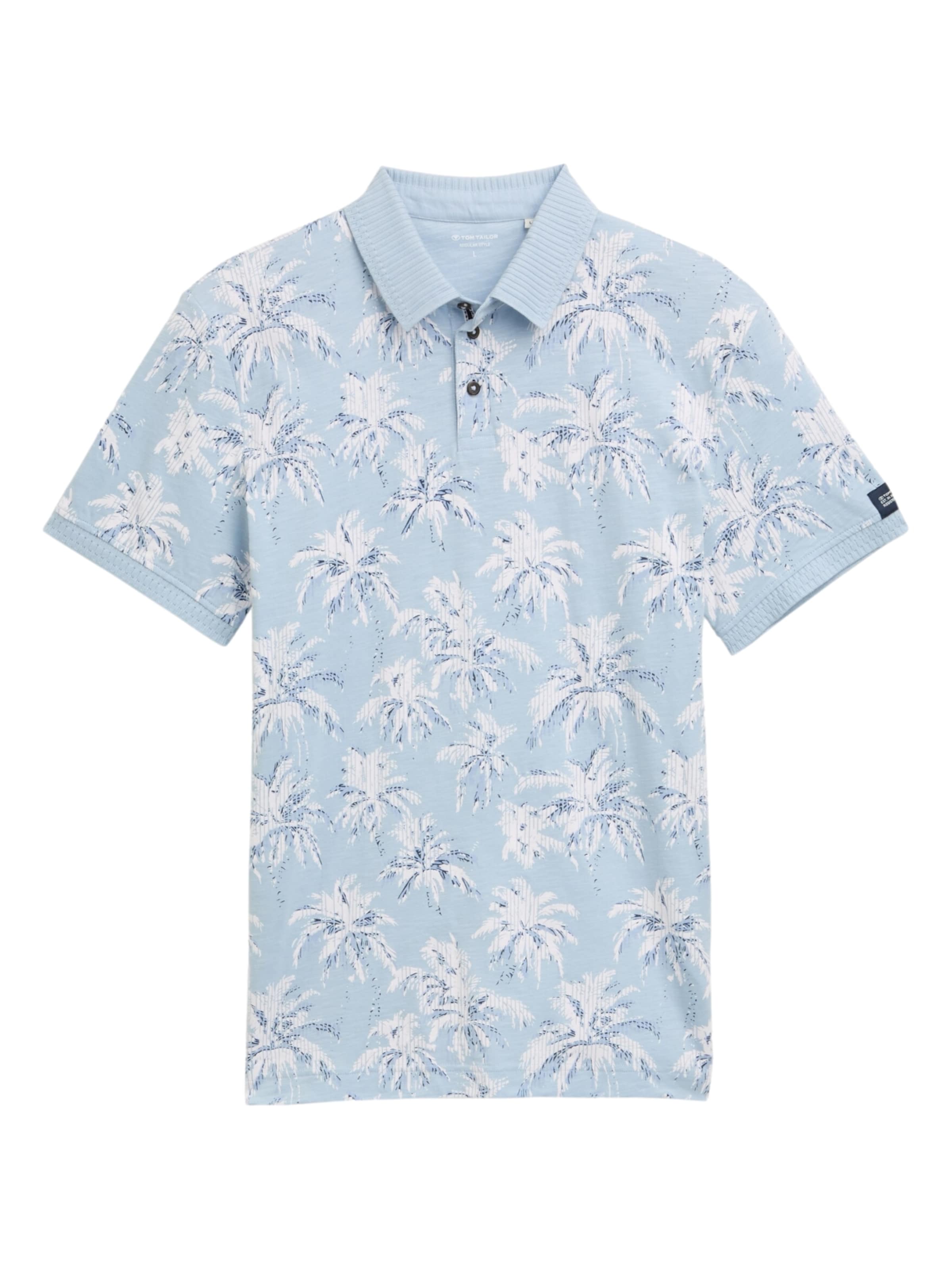 TOM TAILOR Shirt in hellblau / mischfarben, Produktansicht