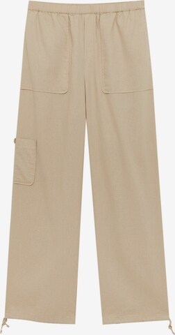 Pull&Bear Loosefit Broek in Beige: voorkant