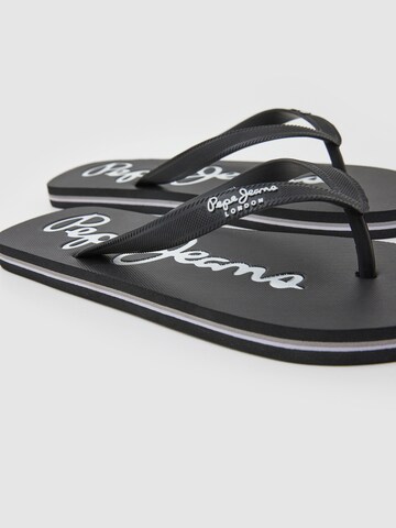 Pepe Jeans T-Bar Sandals in Black