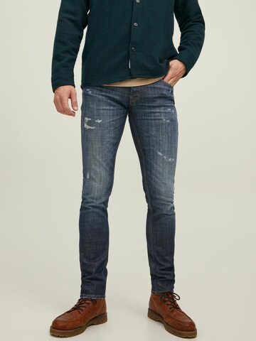 JACK & JONES Slimfit Jeans 'Glenn' in Blauw: voorkant