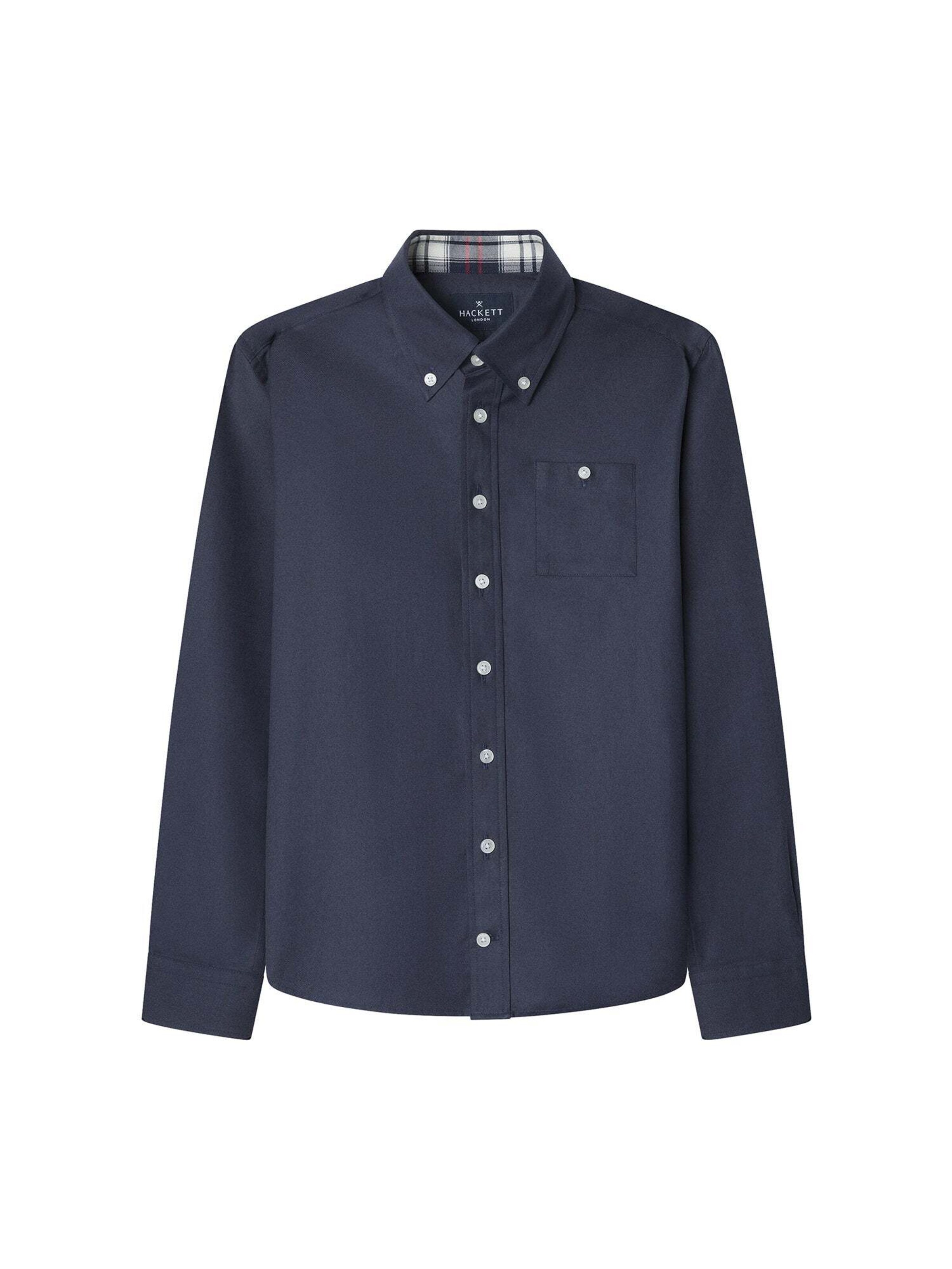 Hackett London Regular Fit Hemd in Blau: Vorderseite