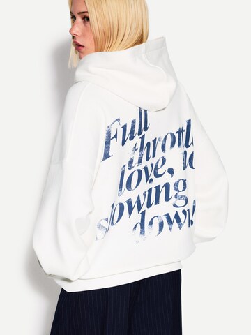 Bershka Mikina – bílá