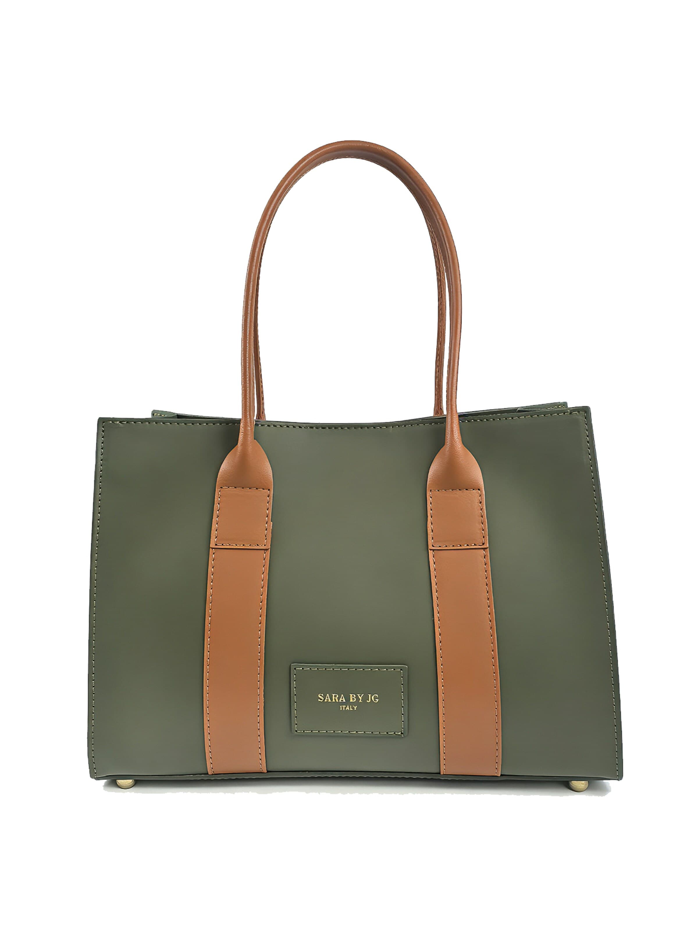 SARA BY JG Handbag 'La Decisa' in Green: front