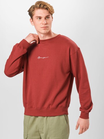 Mennace Regular fit Sweatshirt in Rood: voorkant