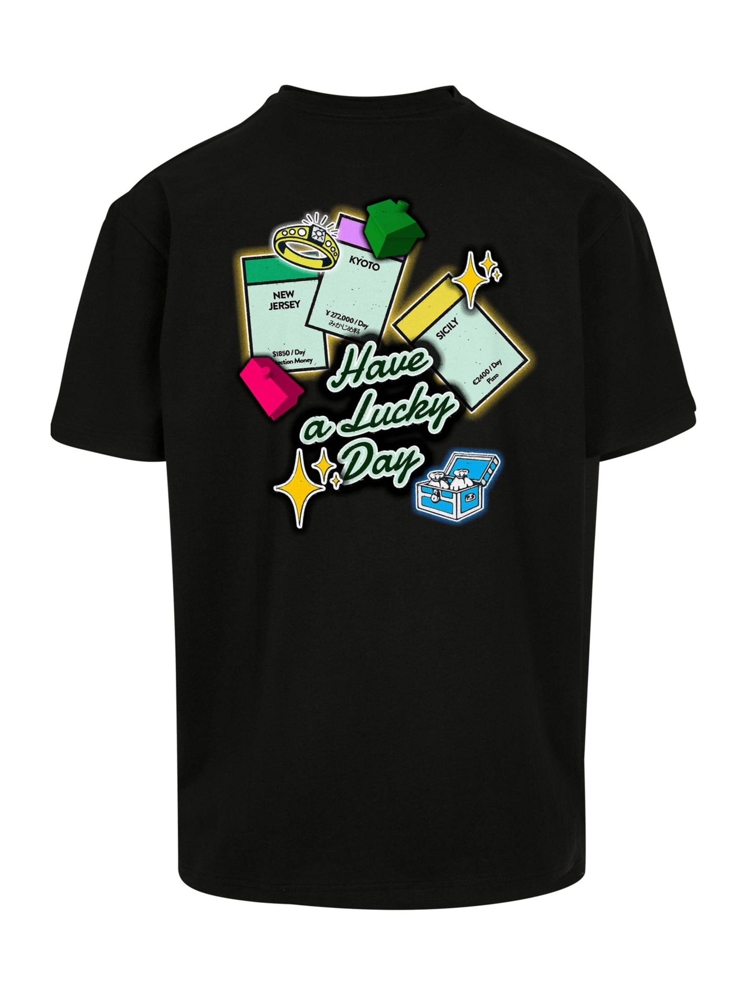 Mister Tee Póló 'Intepol' - fekete