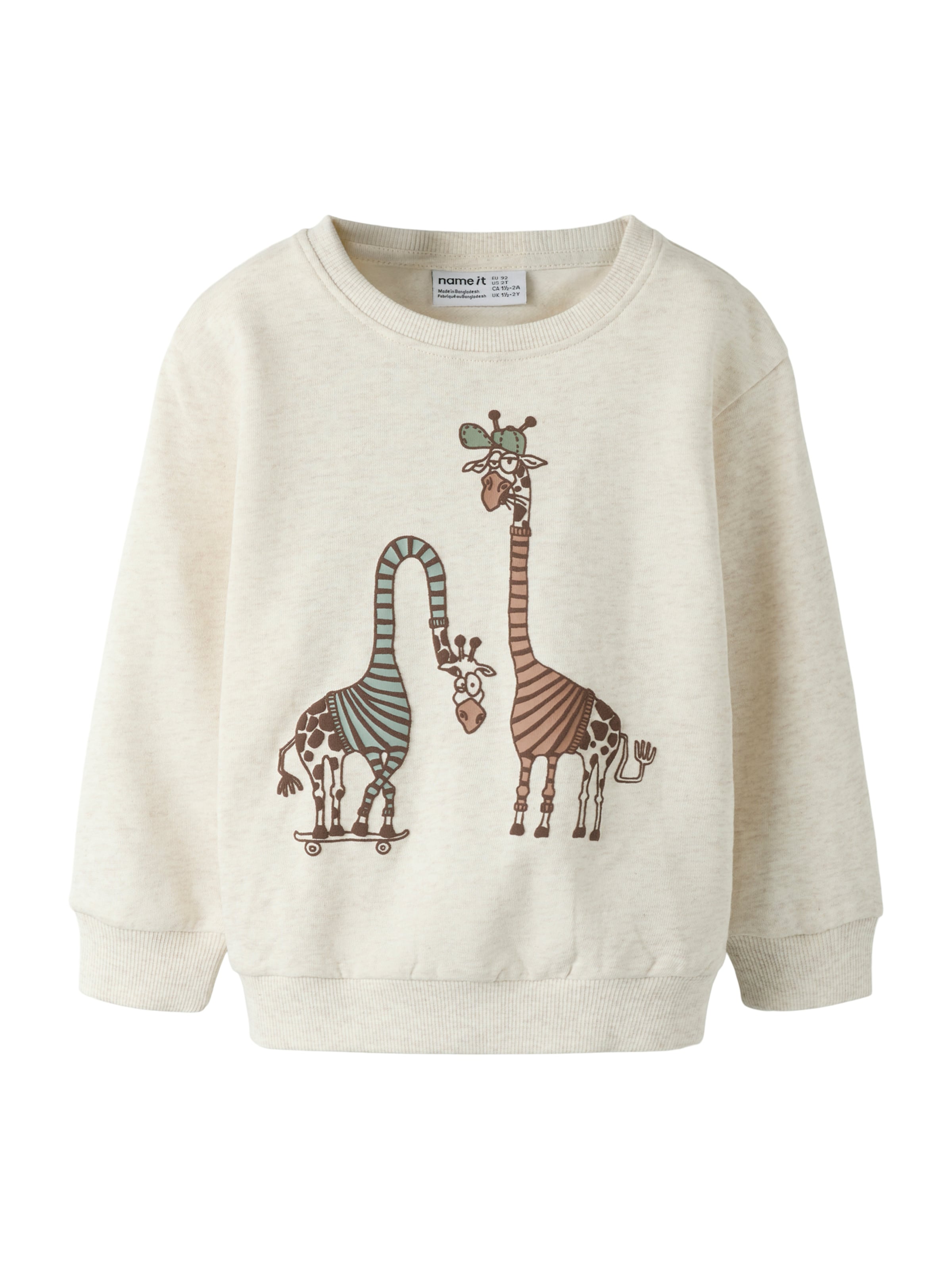 NAME IT Sweatshirt 'NMMDenson' in Beige: voorkant