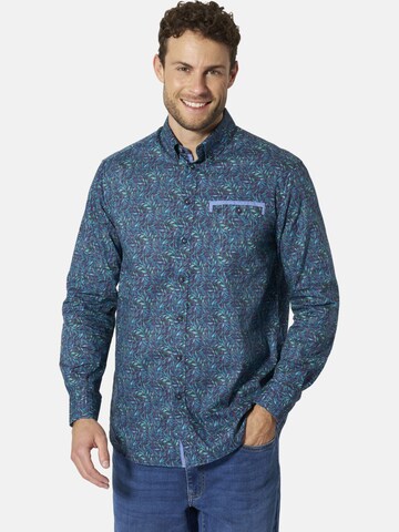 BABISTA Regular fit Button Up Shirt 'Vestiro' in Blue: front