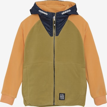 COLOR KIDS - Casaco de velo em verde: frente