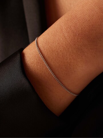 Lucardi Armband 'Glitzerndes Basic' in Zilver: voorkant